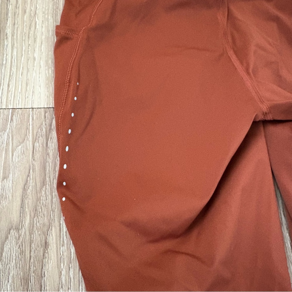 SOLD ***Lululemon Fast and free high rise tight leggings. Color Dark terracotta - Picture 5 of 11